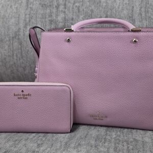 Kate Spade Lavender Satchel and Wallet Set
